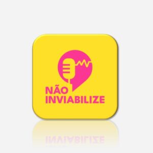 Não inviabilize logo com escrito rosa - Imã